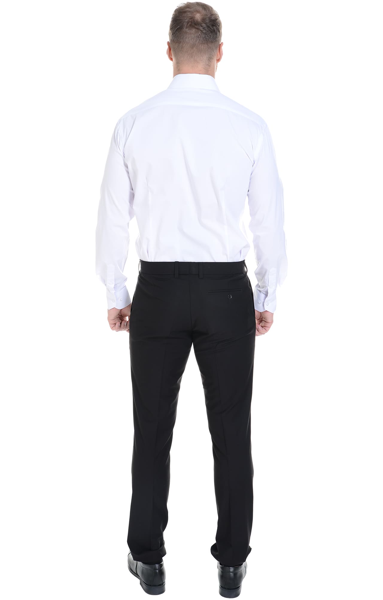 62463 Рубашка мужская  white El-Risto  Корпоративная одежда  размер 40/176-182  - Вид №8