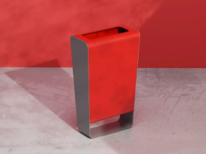 Корзина для мусора из оцинкованной стали