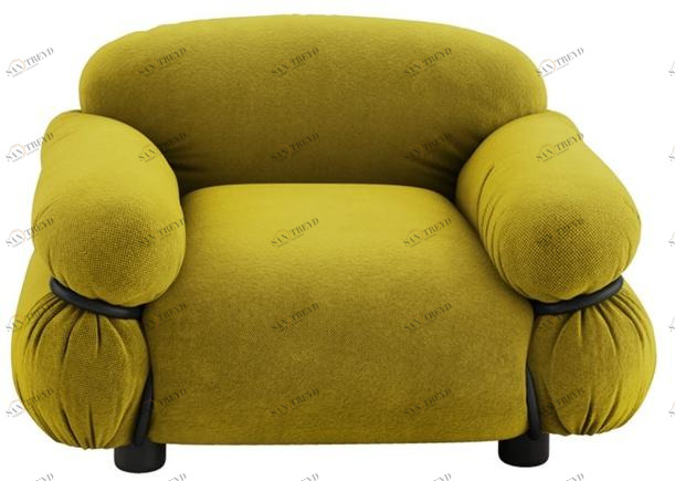 Tacchini Кресло из ткани с подлокотниками Sesann sun-id-1503289