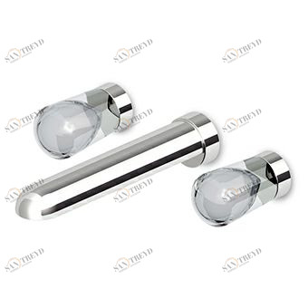 ZNU668 - R99504 Смеситель для раковины на 3 отверстия с аэратором. Zucchetti Nude 