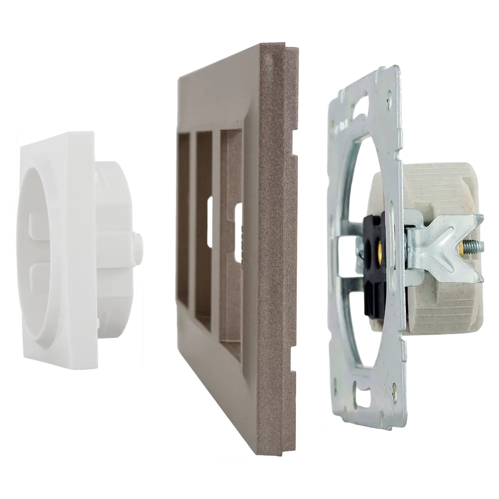 Рамка для розеток и выключателей Legrand Structura 3 поста, цвет шампань 82064684 STLM-2125252 - Вид №3