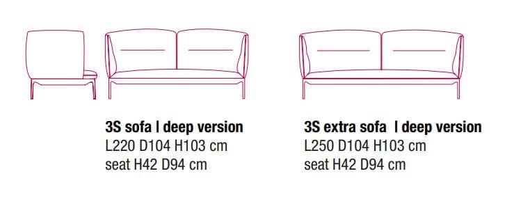Тканевый диван с высокой спинкой MDF Italia Yale ARCH-00081532 - Вид №5