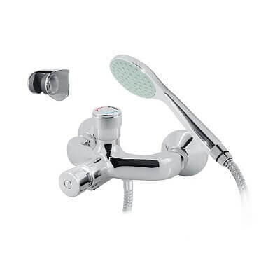 9520900 Варион Краны порционно-нажимные для душа Public Steel 