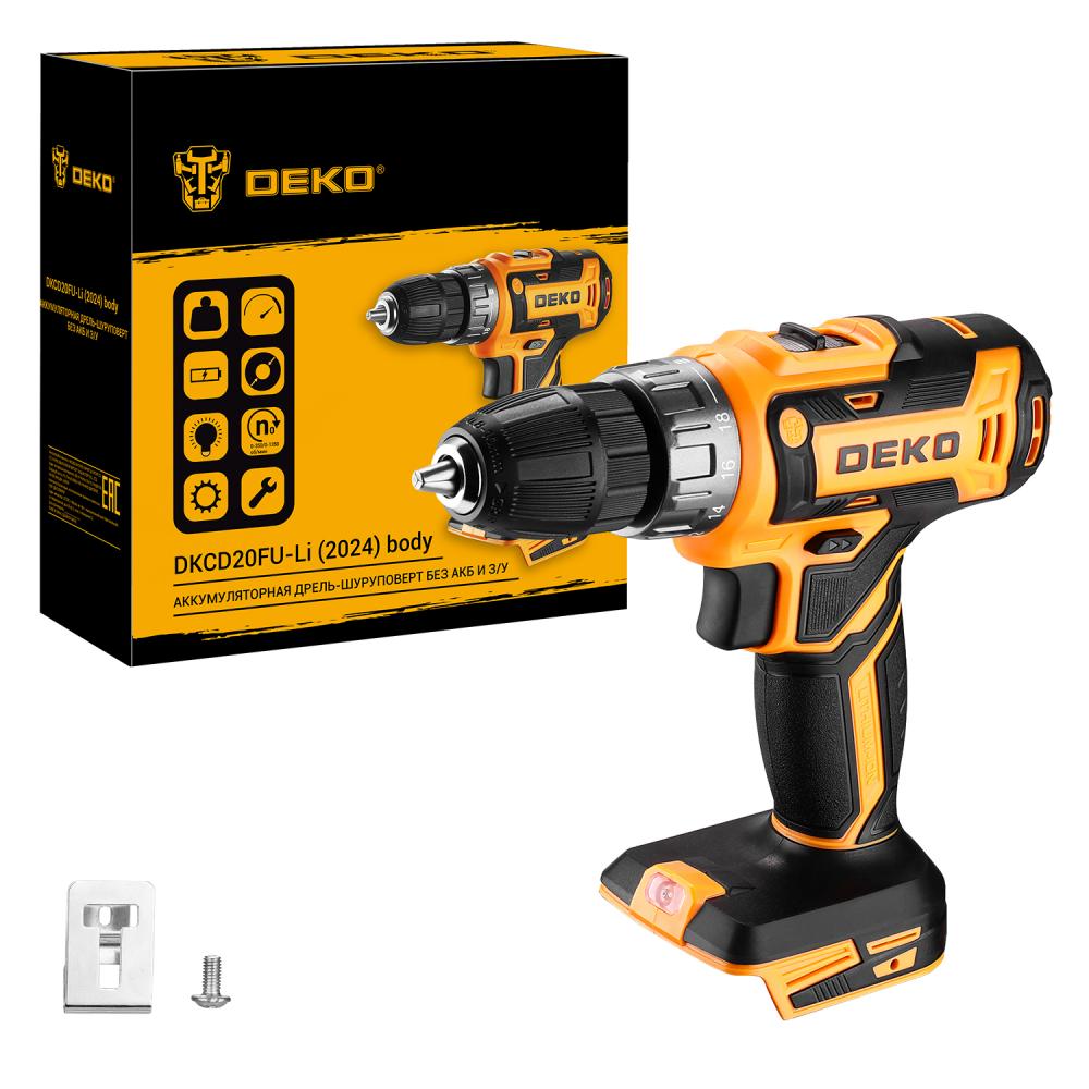 Дрель-шуруповерт DEKO DKCD20FU-Li 063-4454 UNV 20V  , Без ЗУ, Без АКБ 9080283 STDN-0033210 - Вид №2