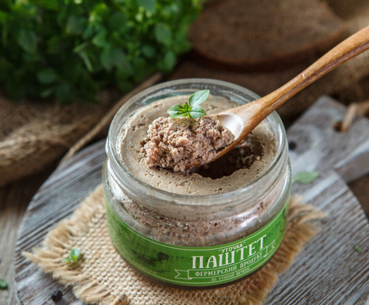 4154 Паштет "Уточка" из утиной печени Вкусляндия  - Вид №2
