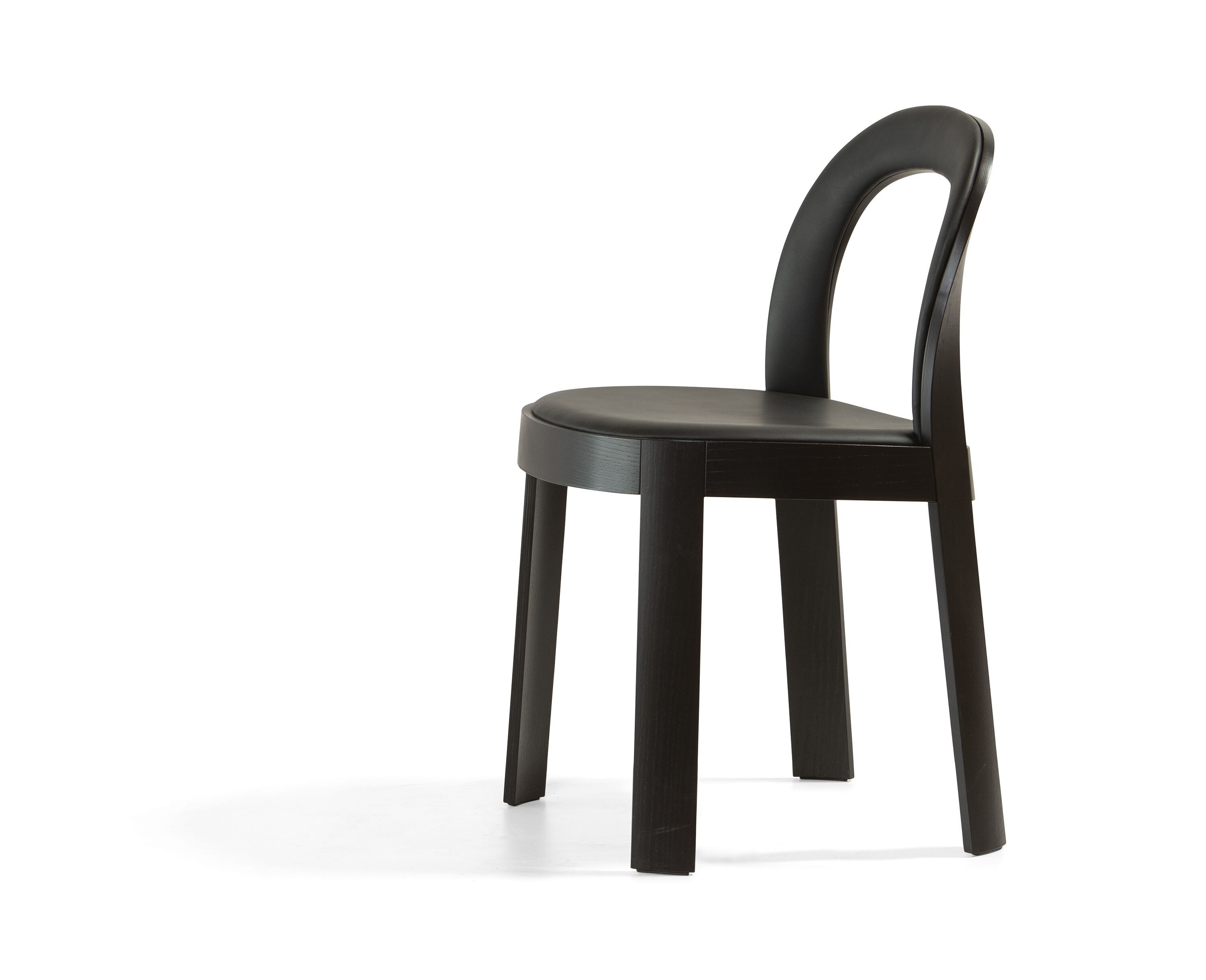 Деревянный и кожаный стул Bla Station OM DRESSED ARCH-00003567 - Вид №4