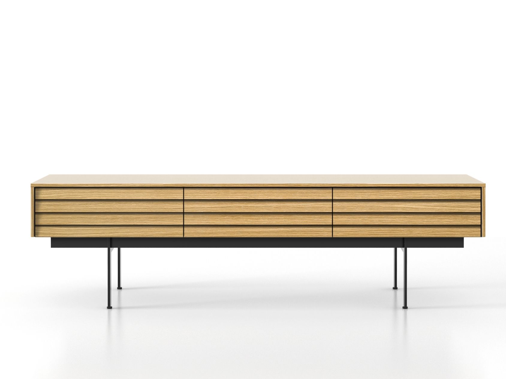 Деревянная прямоугольная консоль с ящиками Punt Sussex ARCH-00063887 - Вид №7