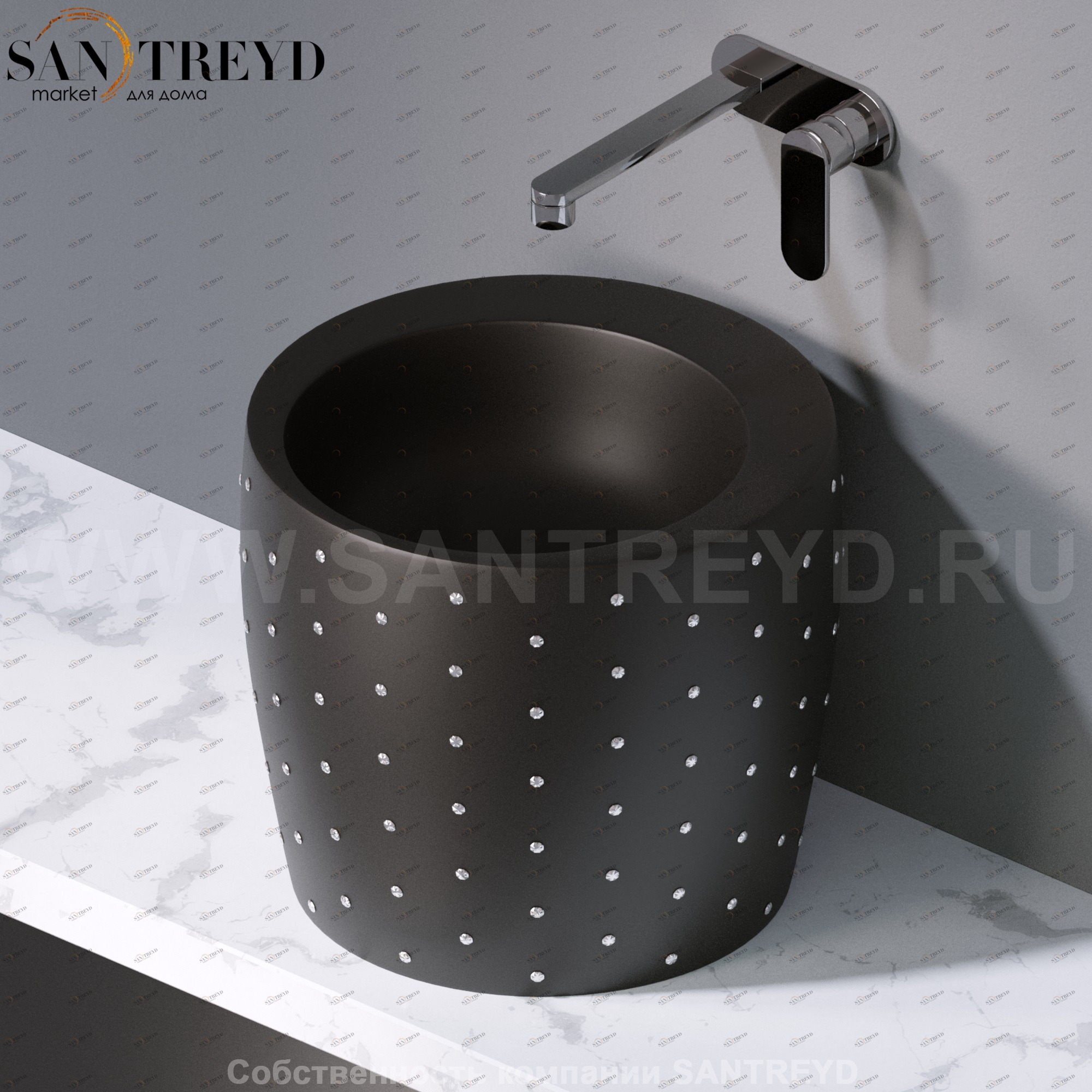 L101105SW Накладная раковина на столешницу  круглая A. e T. Italia TOTEM AeT ITALIA