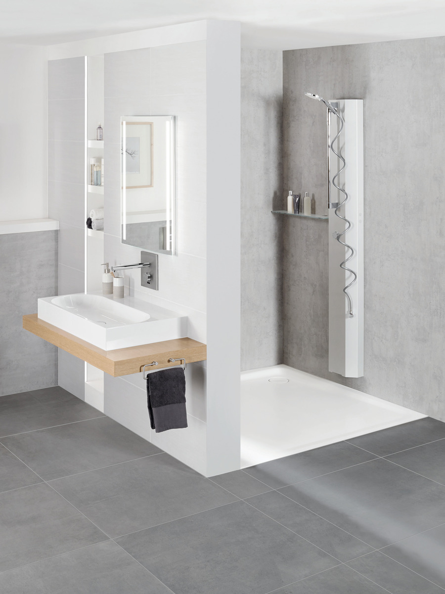 Душевой поддон KALDEWEI Сталь эмалированная 483-1 452 теплый серый 90 483-1452 - Вид №6