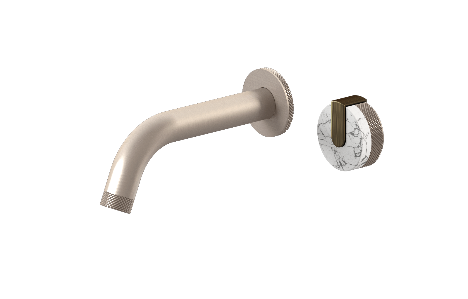 E-11535-R2MW-L1VBB-SN Настенный прогрессивный смеситель скрытого монтажа для раковины GRAFF MOD+