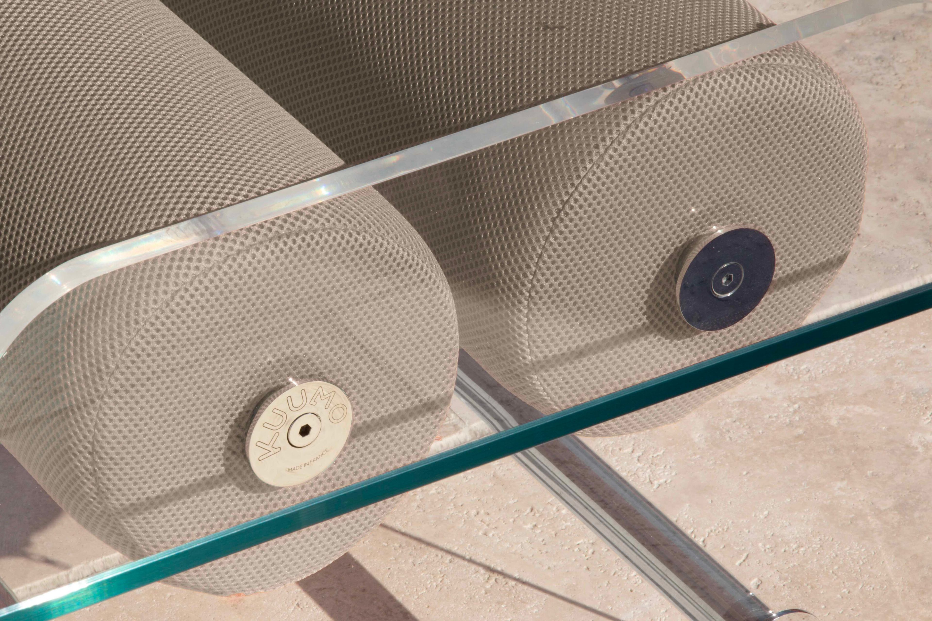 Квадратный стол из ПММА и стекла KUUMO COFFEE TABLE XL MW BEIGE ARCH-00075694 - Вид №1