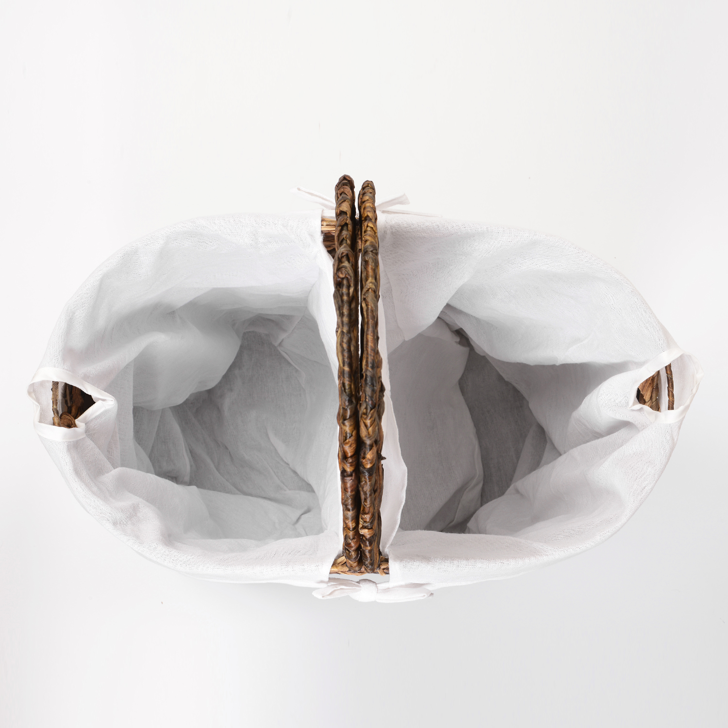 WB-611-L Dill Плетеная корзина для белья с крышкой WasserKRAFT  - Вид №4