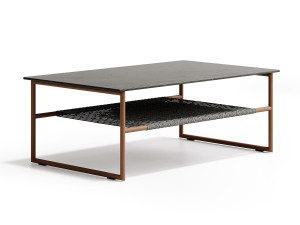 Прямоугольный садовый столик из керамогранита