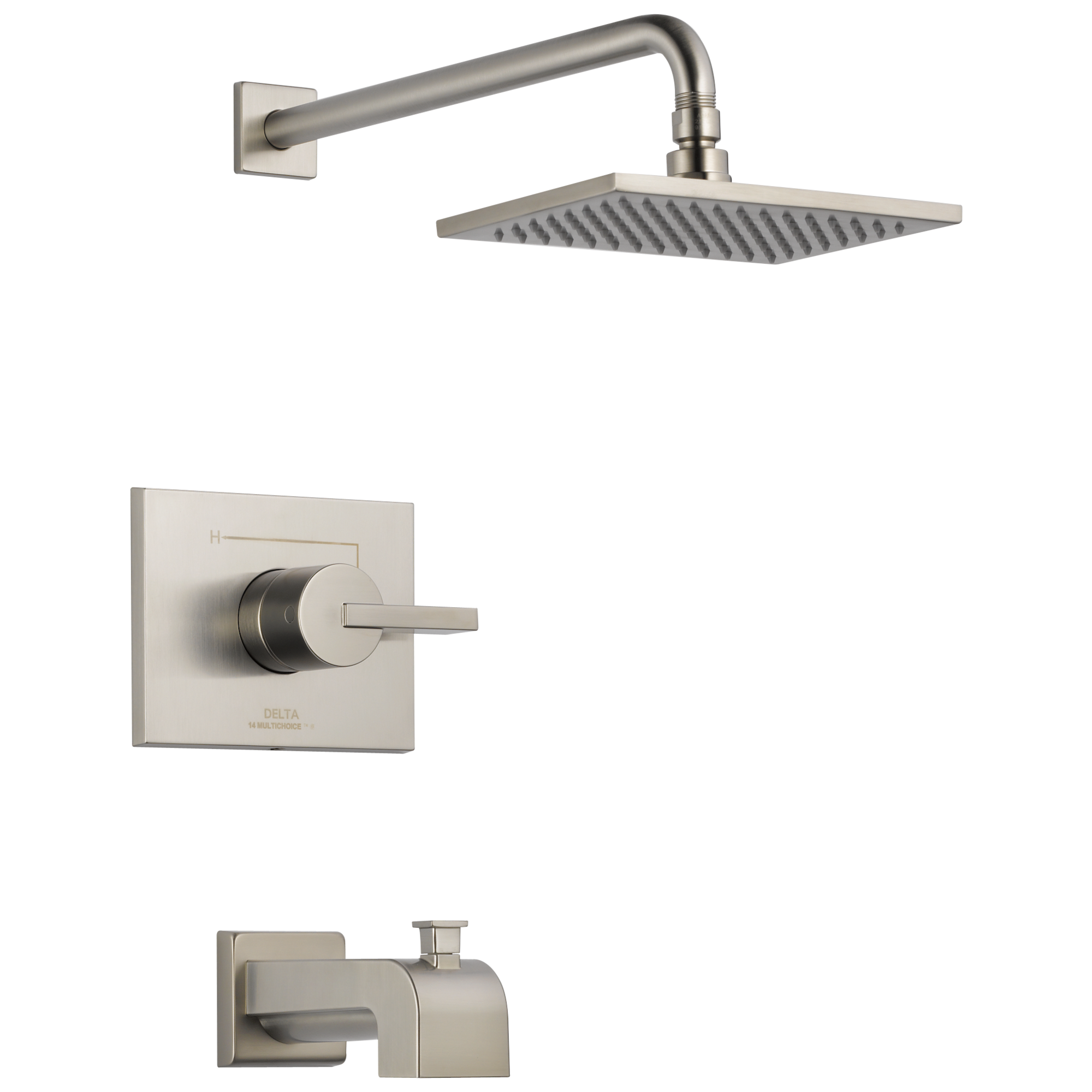 T14453-SS Для ванны и душа Monitor® серии 14 Delta Faucet Vero Нержавеющая сталь
