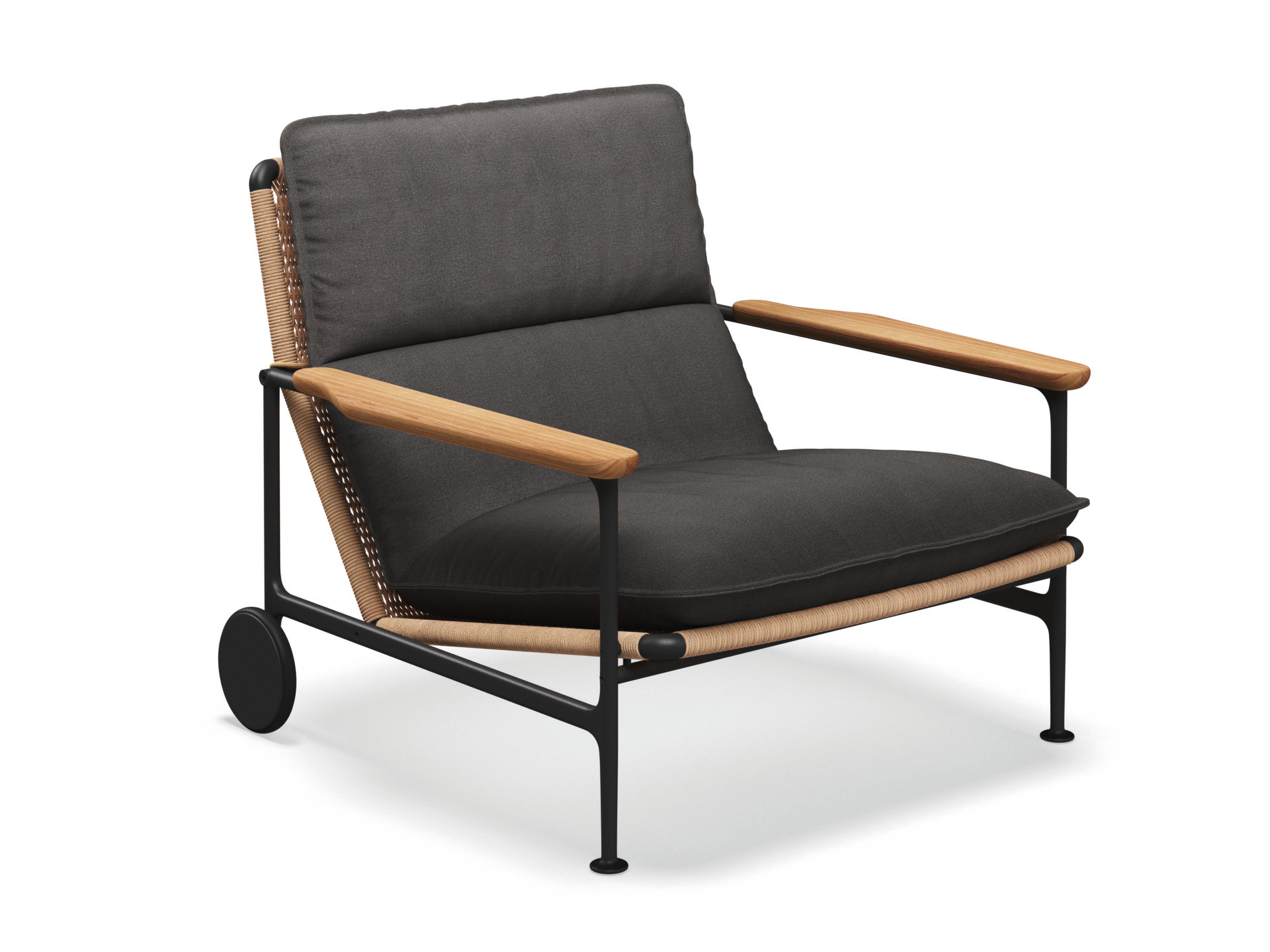 Тканевое садовое кресло с подлокотниками Gloster Zenith ARCH-00131321