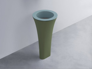 AMLA45-PL+AMPILT-CM+AMCOLT-AG Раковина Amedeo Tondo отдельностоящая cielo Enjoy + Amedeo