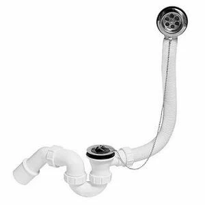 Слив-перелив McALPINE L=310 х 720мм х 34/40 мм. неразборный, с раздвижным пеерливом