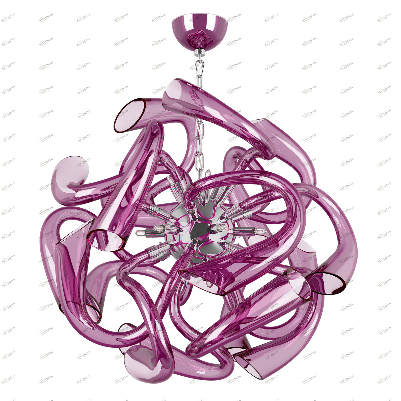 Подвесная люстра Lightstar Stella 892128 LIGHTSTAR ДИЗАЙНЕРСКИЕ, STELLA, ШАР 056318 Розовый 