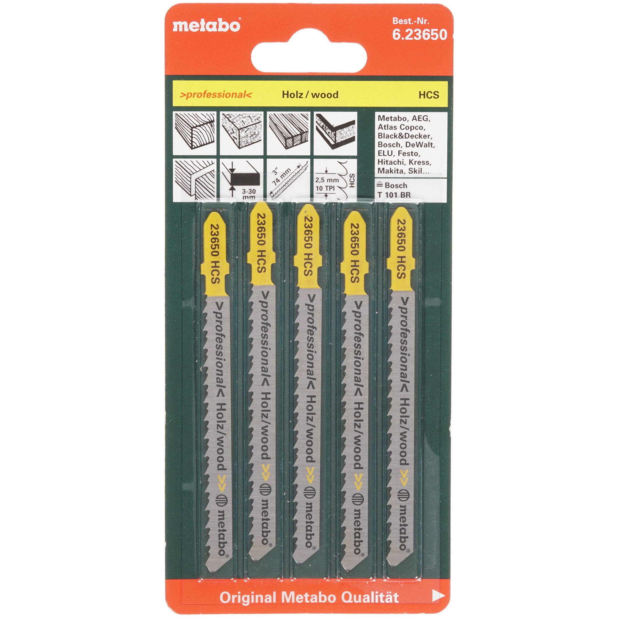 Пилки для лобзика Metabo T101BR 623650000 1153581 STDN-0098611