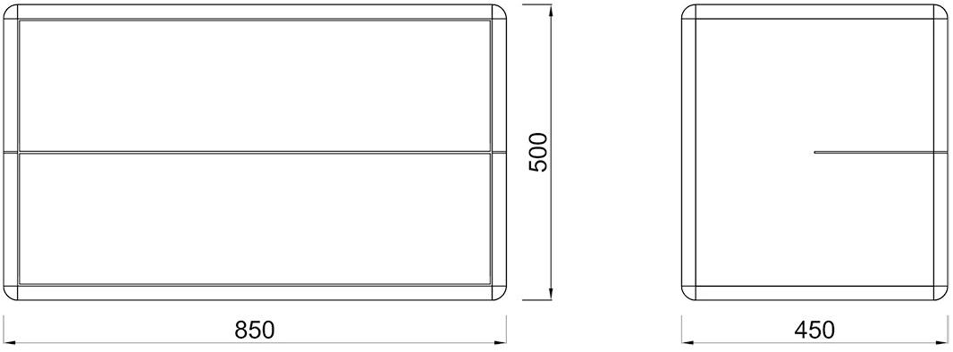 WUDA Прямоугольная тумбочка из дерева с ящиками Arca sun-id-1464668 - Вид №4