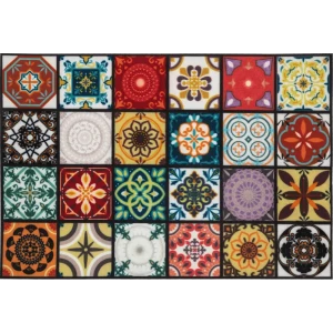 Коврик Мозаика 80x120 см нейлон на ПВХ цвет мультиколор 82982499 STLM-2094700