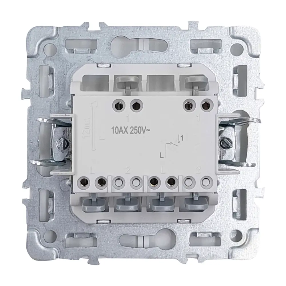 Выключатель встраиваемый Mirkl Grace 2 клавиши белый 89393865 STLM-1548524 - Вид №1