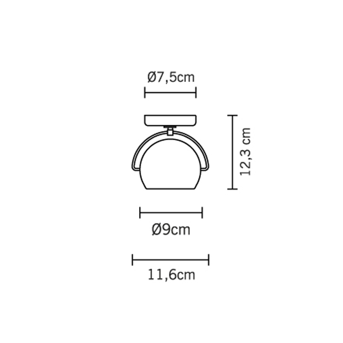 Светильник настенно-потолочный прозрачный Fabbian D57G1300 FABBIAN  00-3882502 Прозрачный  - Вид №6