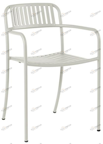Tolix Садовый стул из нержавеющей стали с подлокотниками Patio 07393