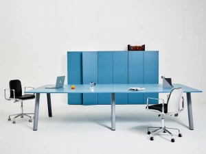 Manerba Модульный прямоугольный деревянный стол для совещаний Apollo F440/f442/f444