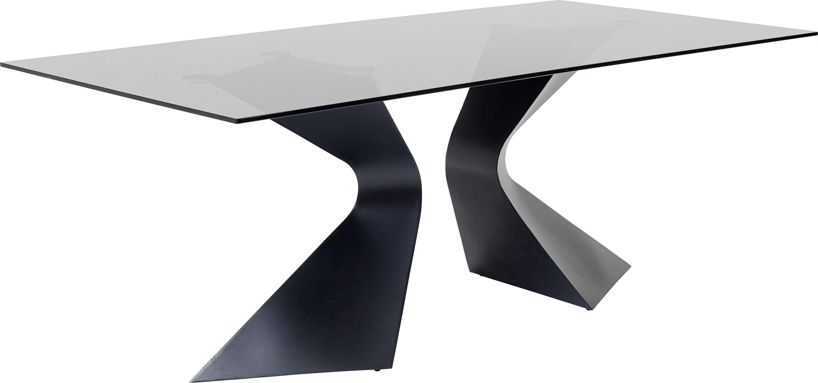 Прямоугольный стол из стали и стекла KARE Design Gloria ARCH-00144809