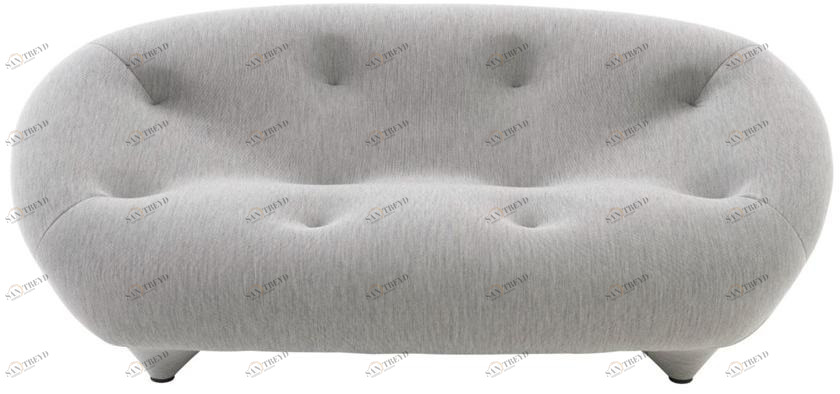 Ligne Roset Стеганый диван из 2-местной ткани Ploum 13170205/55-13170305