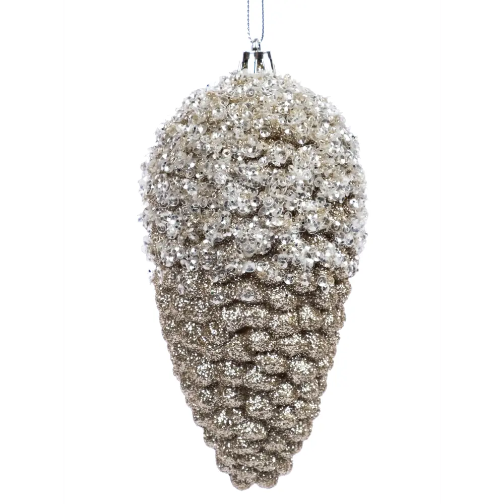 89381664 Украшение елочное «Шишка», 14x7 см, цвет золотой STLM-1497639 Santreyd  - Вид №1