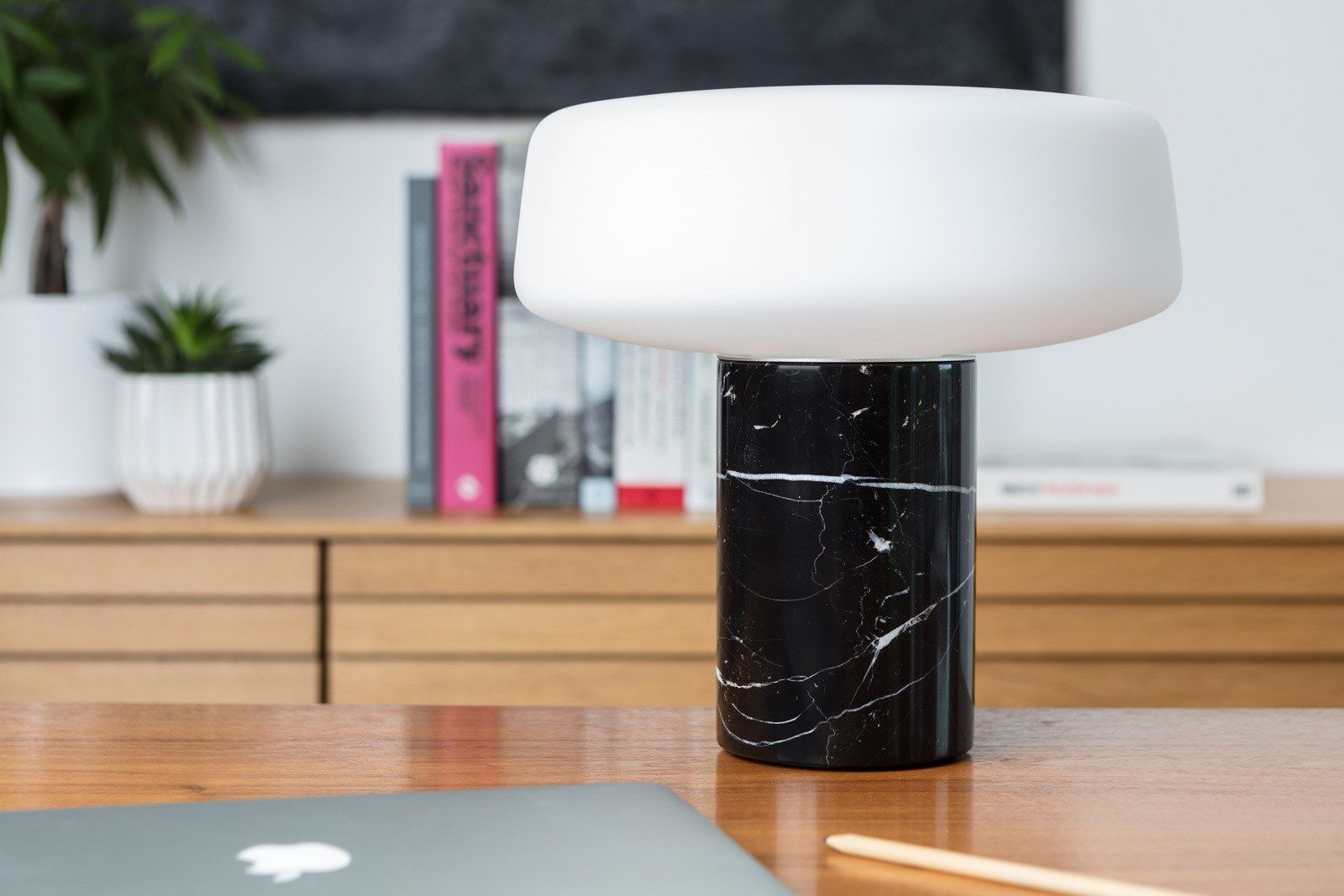 Черная мраморная светодиодная настольная лампа Marquina Case SOLID ARCH-00096833 - Вид №14