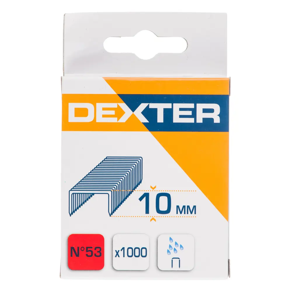 Скобы Dexter 53 тип 10 мм для строительного степлера (1000 шт) 15077633 STLM-0005324 - Вид №1