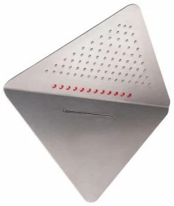 tender rain Настенная душевая лейка из нержавеющей стали с 2 струями и хромотерапией Petalo 1p 309 0