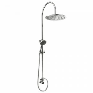 Graffio Настенная душевая стойка из латуни, стальная круглая лейка GIPZY Ø 300 мм, одноструйный душ ACTIVA из ABS, шланг ULTRAFLEX 175 см. <br /> Также доступен с внешним подключением (CT101-01). </p> CT101