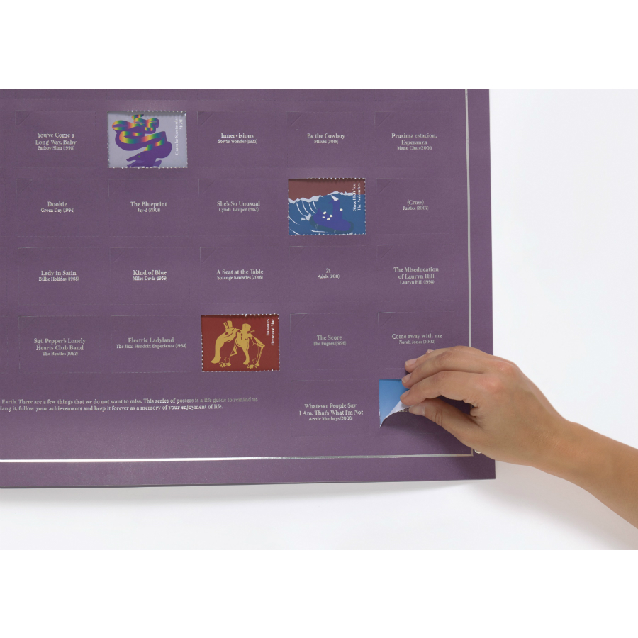 DYPOSTALE Постер «100 альбомов, которые ты должен послушать, прежде чем умереть» Doiy  - Вид №2