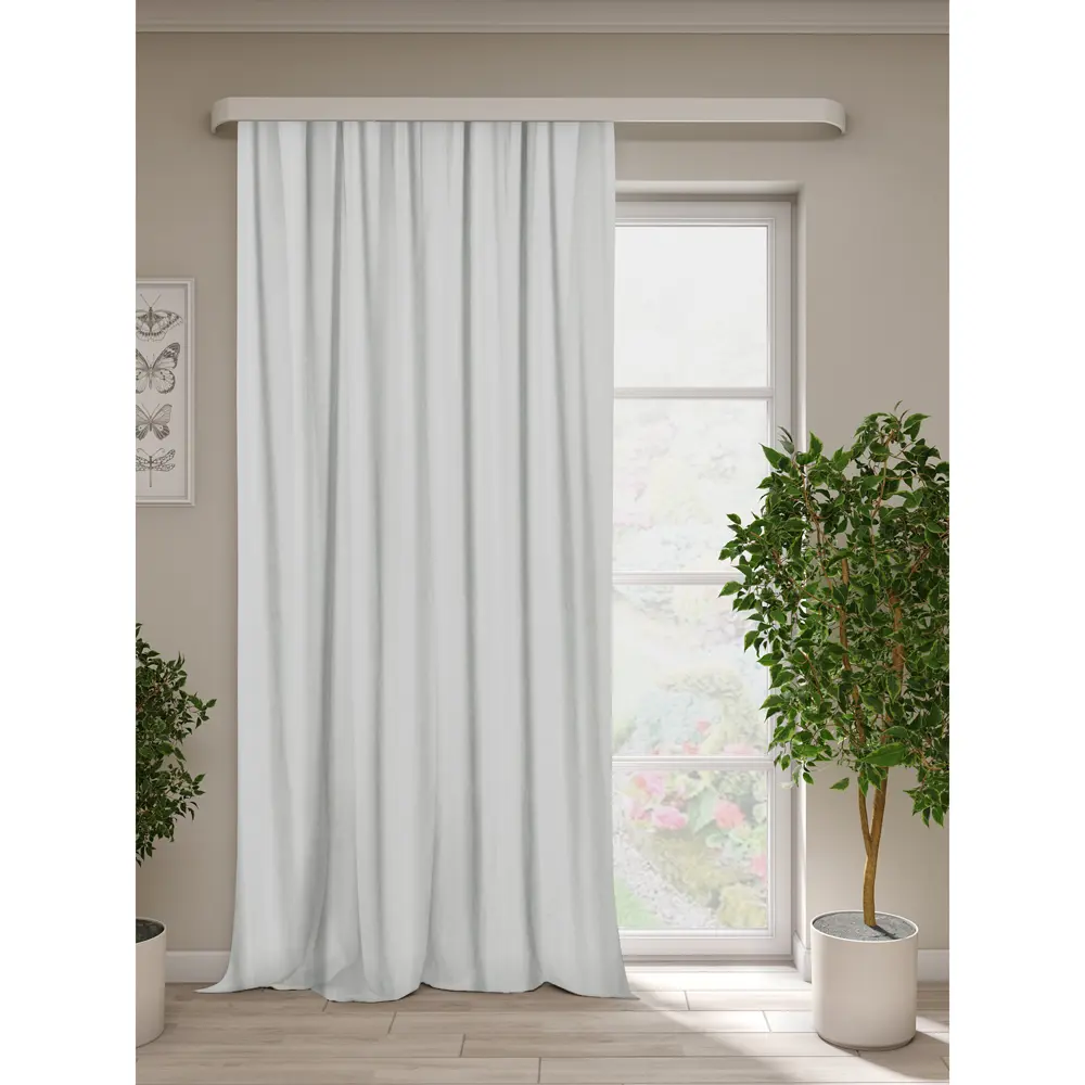 Штора на ленте блэкаут 140x270 см цвет серо-бежевый Altali STLM-2085263