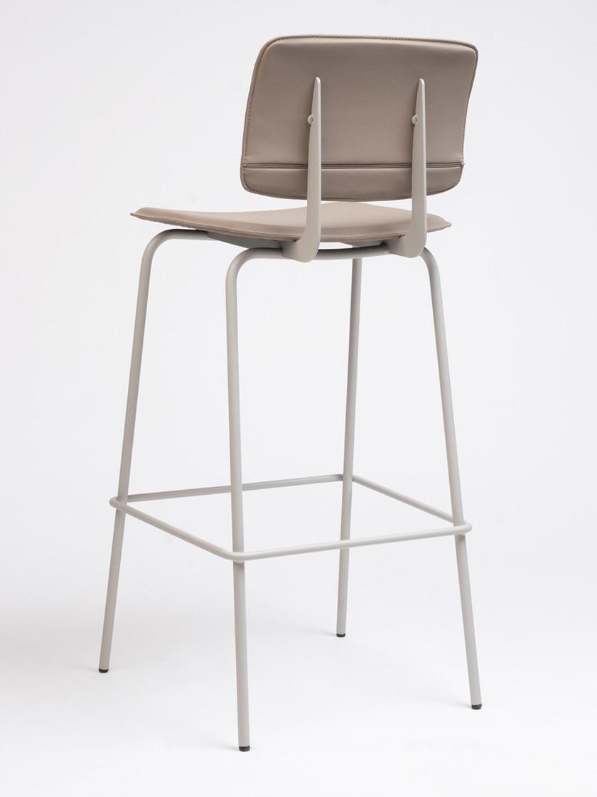 ONDARRETA Высокий барный стул из кожи со спинкой Don sun-id-1442543 - Вид №4