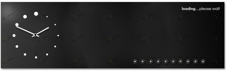 Designobject.it Часы из листового металла / шифер  It 618 