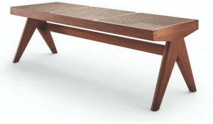 Cassina Скамейка из массива дерева и венской соломы