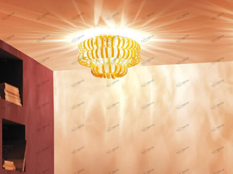 Vetreria Vistosi Стеклянный потолочный светильник Ecos sun-id-1403833