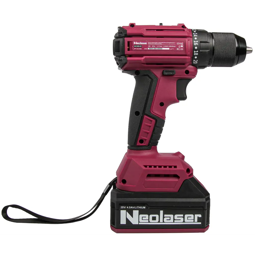 Аккумуляторная дрель-шуруповерт NEOLASER NCDB-63 с бесщеточным двигателем 89348554 STLM-0844664 - Вид №3