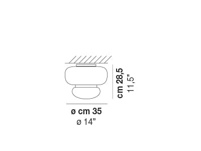 Стеклянный потолочный светильник Vetreria Vistosi Маяк ARCH-00046217 - Вид №3