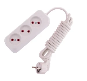 LILA Удлинитель бз 3 входа, 2 метра белый