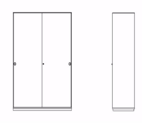 Dieffebi Офисный шкаф из металла с раздвижными дверцами Primo 6pcs_04zs - Вид №6