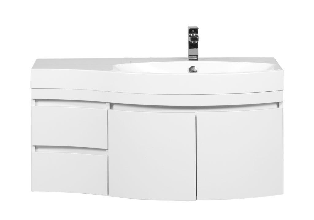 Тумба с раковиной Aquanet Опера 115 R белый (2 дверцы 2 ящика) 0016965400169399 - Вид №2