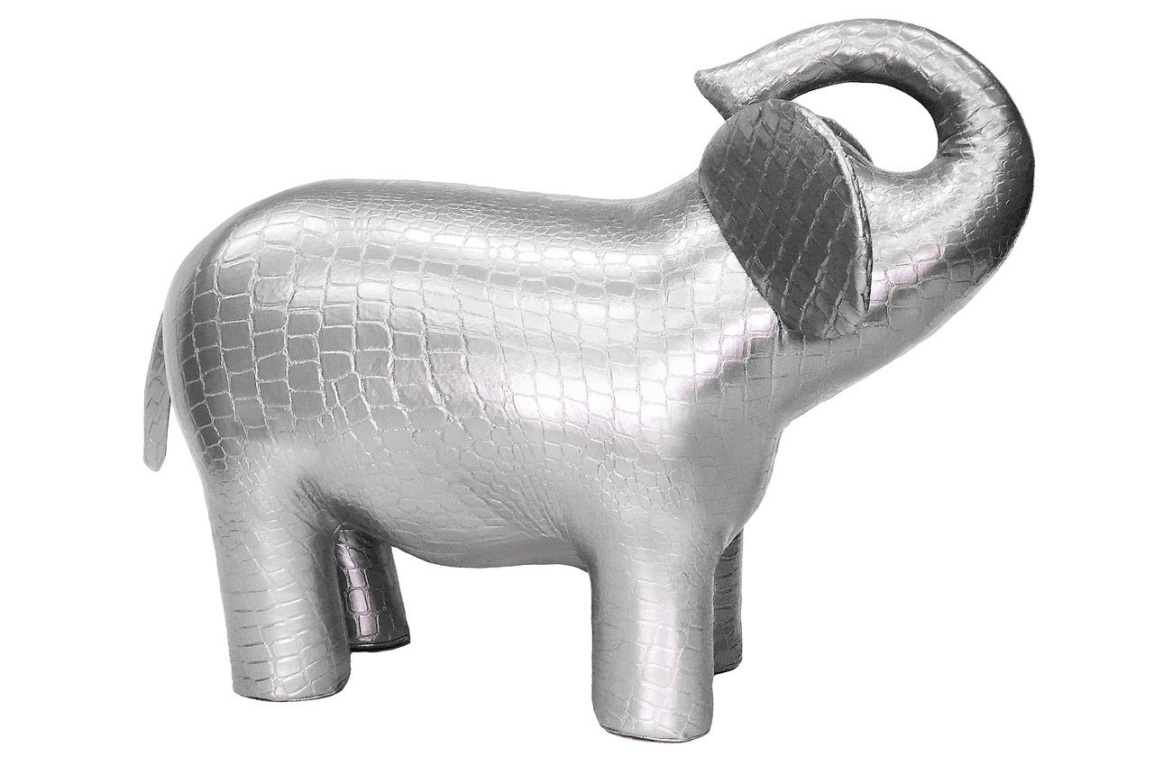 Пуфик детский серебряный "Слон 2", 94 см LESET  00-3833182 Разноцветный Santreyd  - Вид №4