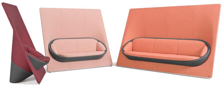 profim 2-х местный тканевый диван с высокой спинкой Wyspa sun-id-1422243 - Вид №2