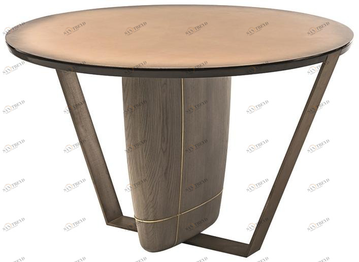 Shake Круглый обеденный стол из дерева sun-id-1360808